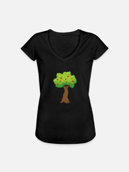 Pommier - T-shirt vintage Femme - noir