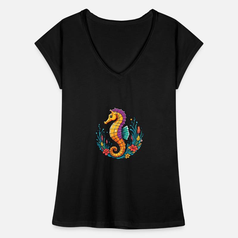 Seepferdchen Frauen Vintage T-Shirt