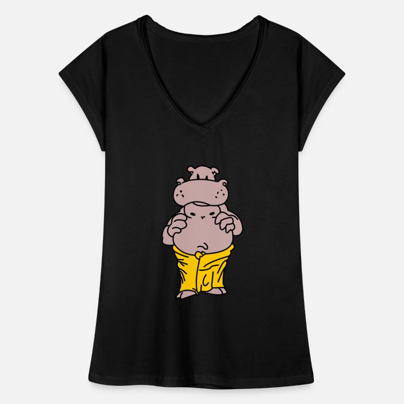 Sauna Flusspferd Frauen Vintage T-Shirt