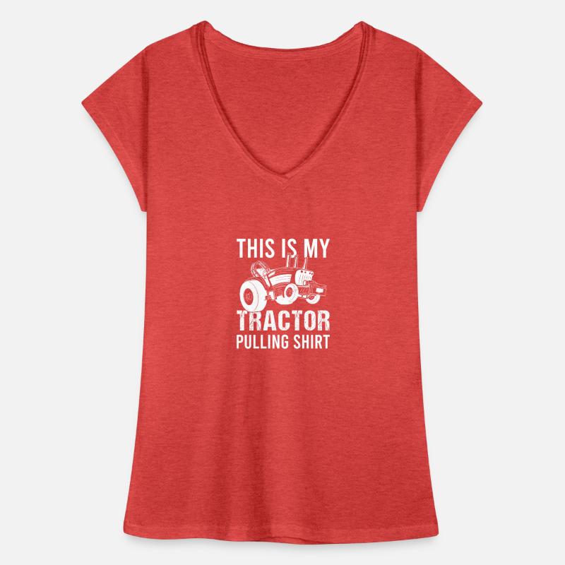 Tractor Pulling Tractor Driver Tractor Puller Frauen Vintage T-Shirt