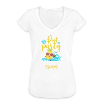 Pool Diving Recreation Water - Women's Vintage T-Shirt - black - Front - Danielle (179cm)