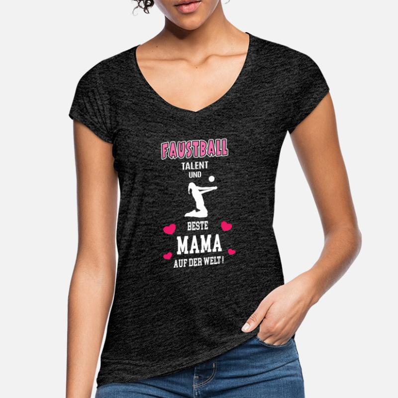 Faustball Beste Mama Mutter Muttertag Geburtstag Frauen Vintage T-Shirt