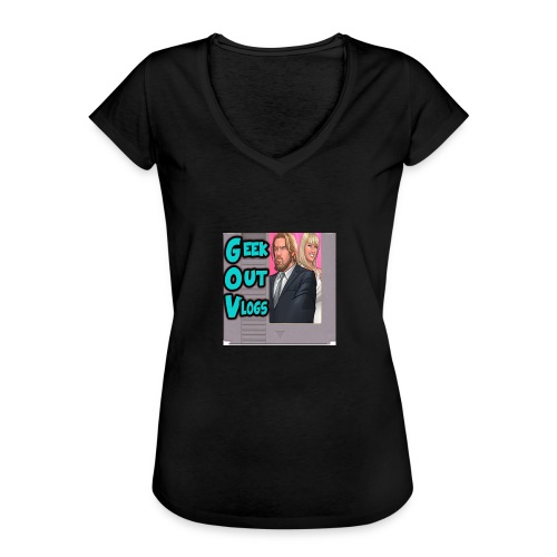 GeekOut Vlogs NES logo - Women's Vintage T-Shirt