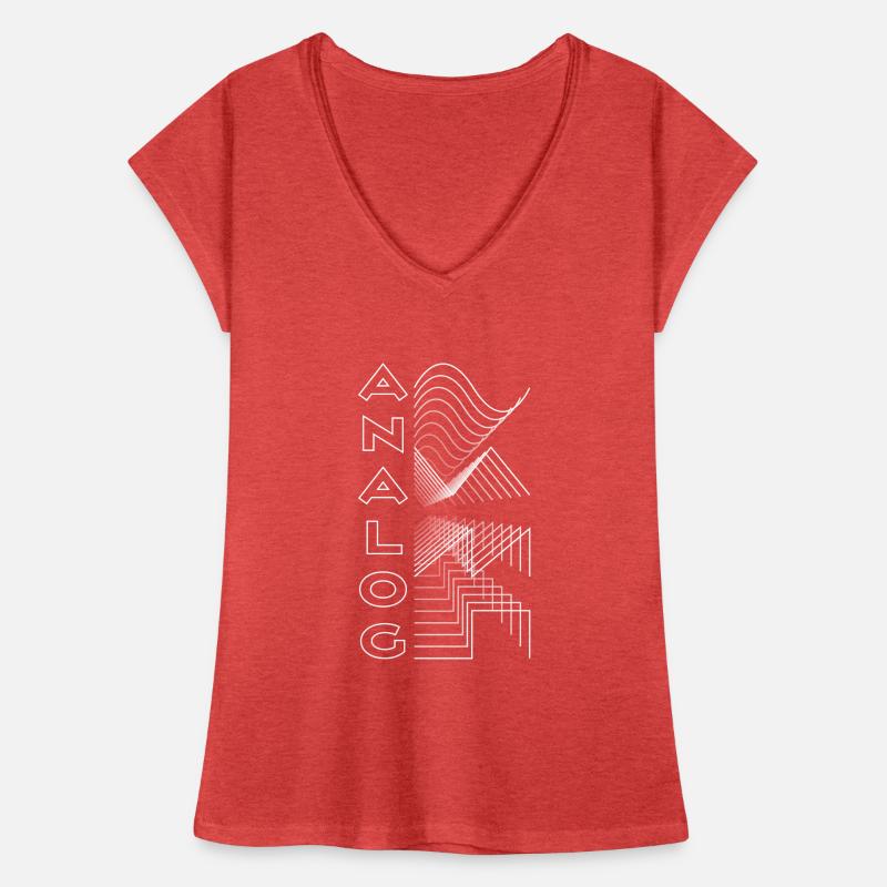 Analog Waveform Audio Digital Design Modular Gift Women's Vintage T-Shirt