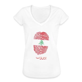 BEIRUT Libanese Libanon Libanesin Libanesisch - Frauen Vintage T-Shirt - Schwarz - Vorne - Danielle (179cm)
