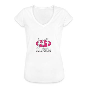 Oh Plies Ballett-Tanzlehrerin Tanzen - Frauen Vintage T-Shirt - Schwarz - Vorne - Danielle (179cm)