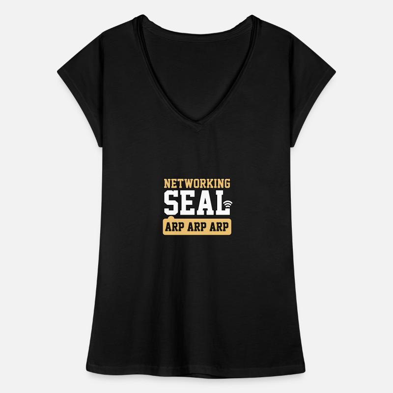 Networking Seal for IT Tech Job System Network Women's Vintage T-Shirt