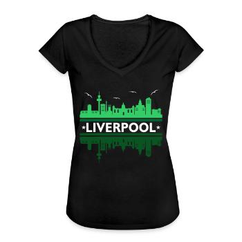 Liverpool - Women's Vintage T-Shirt - black - Front - Danielle (179cm)