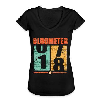 18th birthday - Women's Vintage T-Shirt - black - Front - Danielle (179cm)