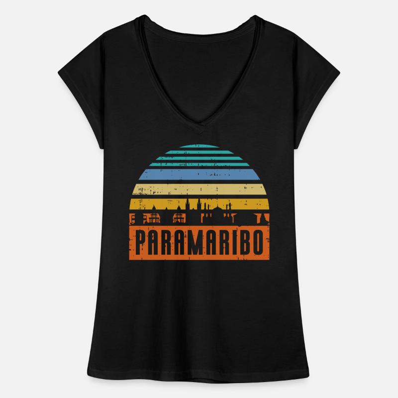 Paramaribo Skyline Women's Vintage T-Shirt