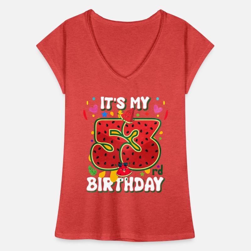 53e anniversaire Pastèque T-shirt vintage Femme