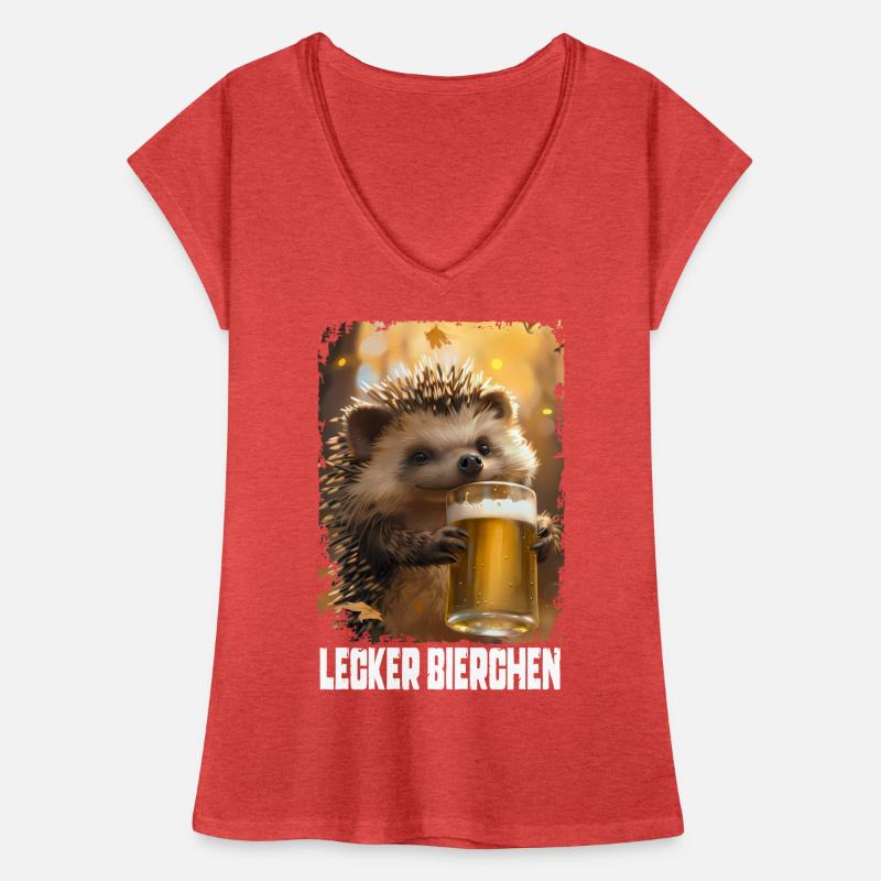 Lecker Bierchen Igel Frauen Vintage T-Shirt