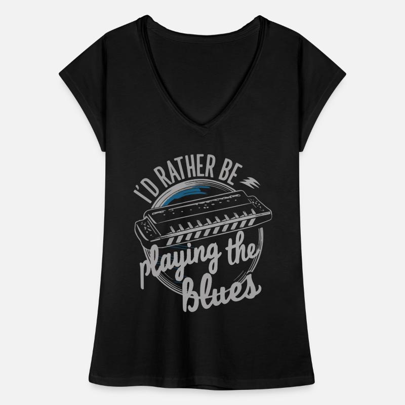 Cadeau de jeu d’harmonica T-shirt vintage Femme