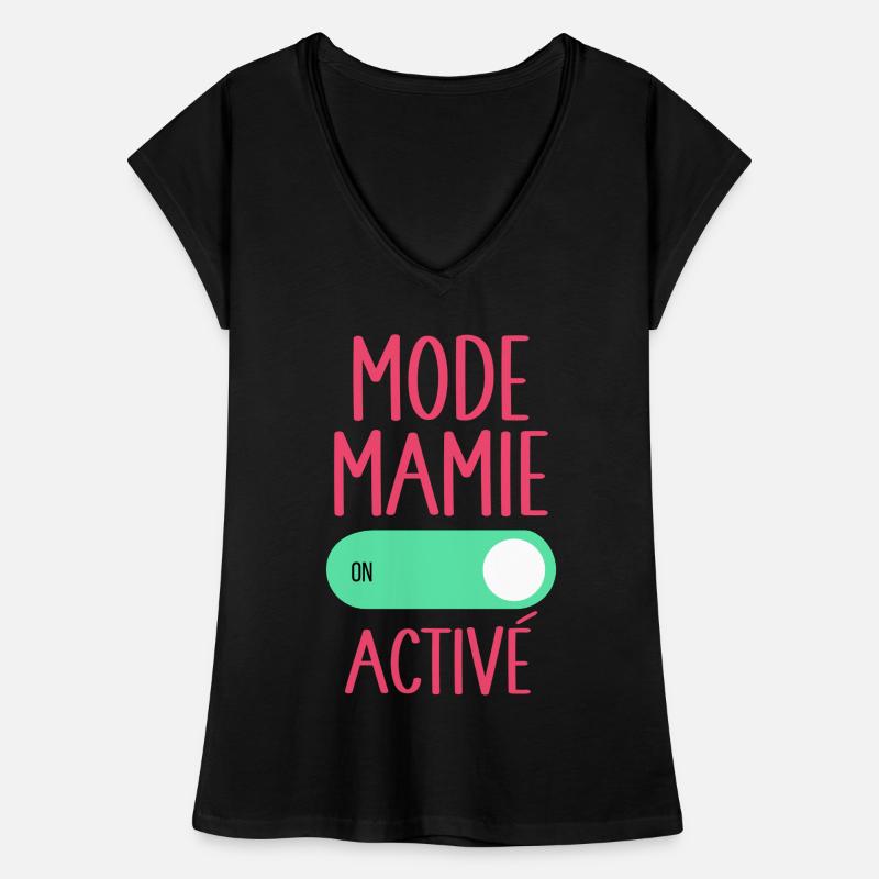 Mode Mamie Activé Idée Cadeau Annonce Grossesse T-shirt vintage Femme