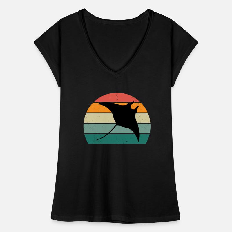 Stingrays Devil Rays Mouches Raies planantes T-shirt vintage Femme