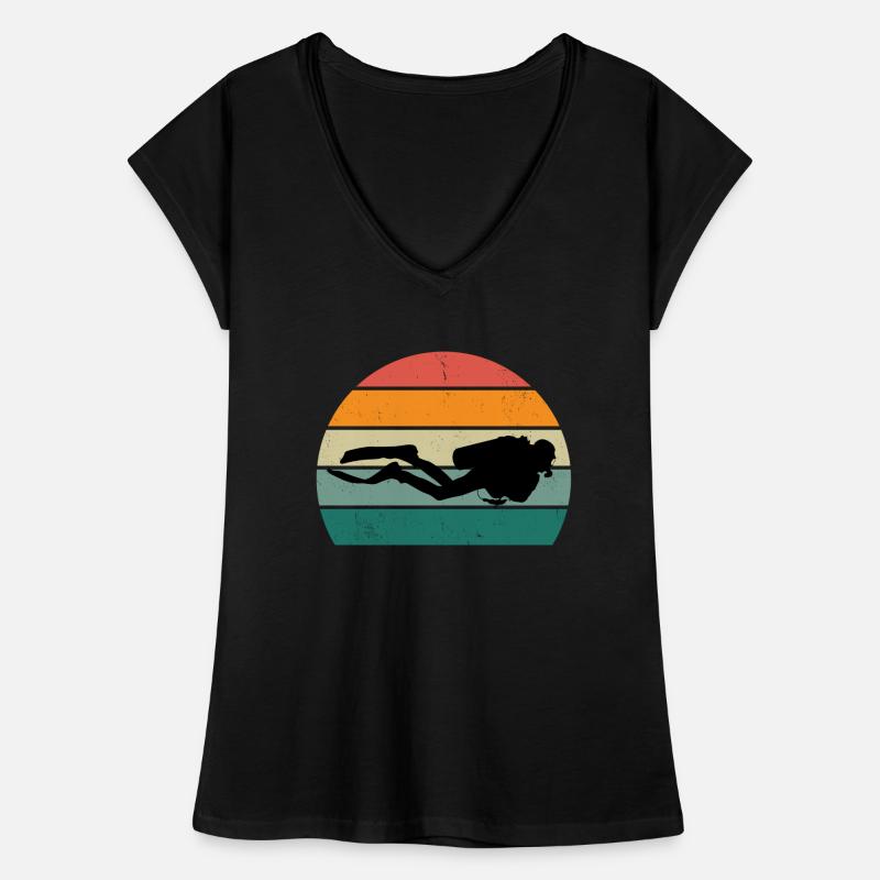 plongeur plongeur plongée plongée oxygène plongée T-shirt vintage Femme
