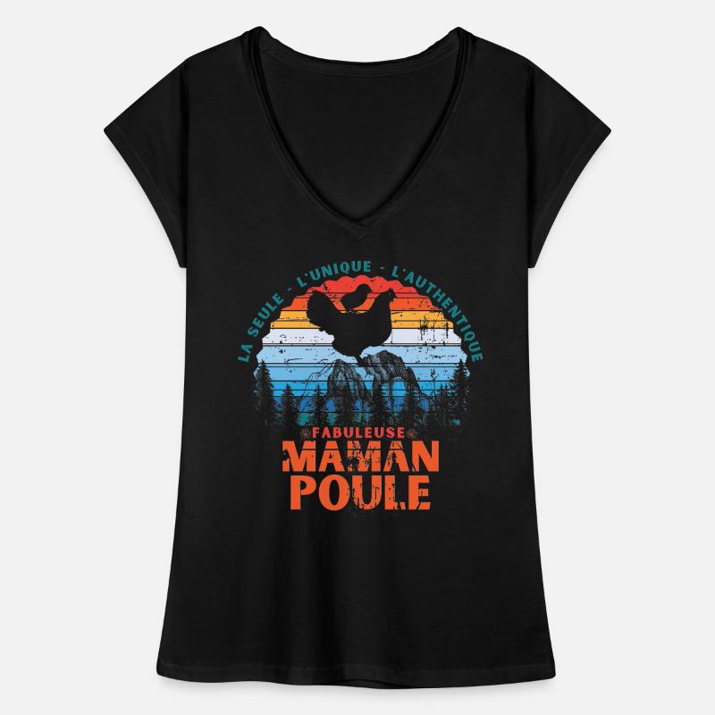 Fabuleuse Maman Poule T-shirt vintage Femme