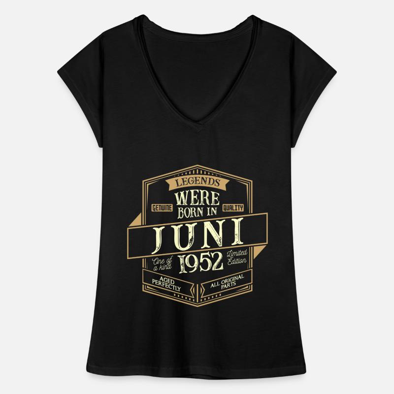 Juni 1952 Geburtstag Mann Frauen Vintage T-Shirt