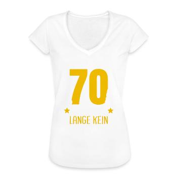 70 Geburtstag Deko Lustig 70. Geburtstag - Frauen Vintage T-Shirt - Schwarz - Vorne - Danielle (179cm)