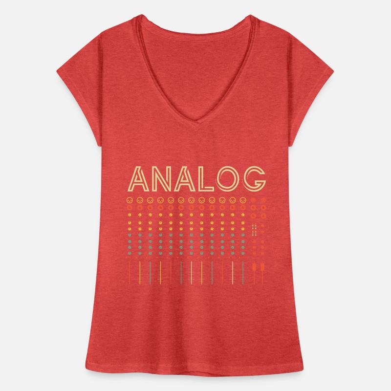 Retro Modular Synthesizer Synthesizer Analog Synth Frauen Vintage T-Shirt