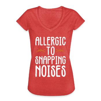 Stabspringer Und Stabhochsprung - T-shirt vintage Femme - rouge chiné - Devant - Danielle (179cm)