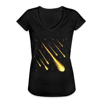 Shooting stars - Women's Vintage T-Shirt - black - Front - Danielle (179cm)