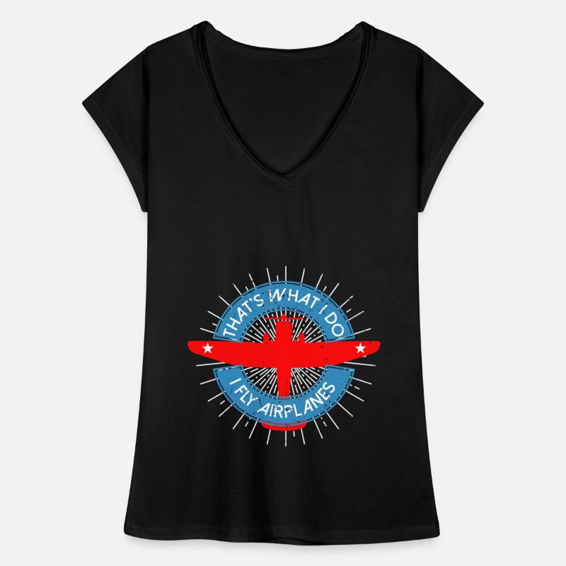 Pilot Hubschrauber Transportflieger Geschenk Frauen Vintage T-Shirt
