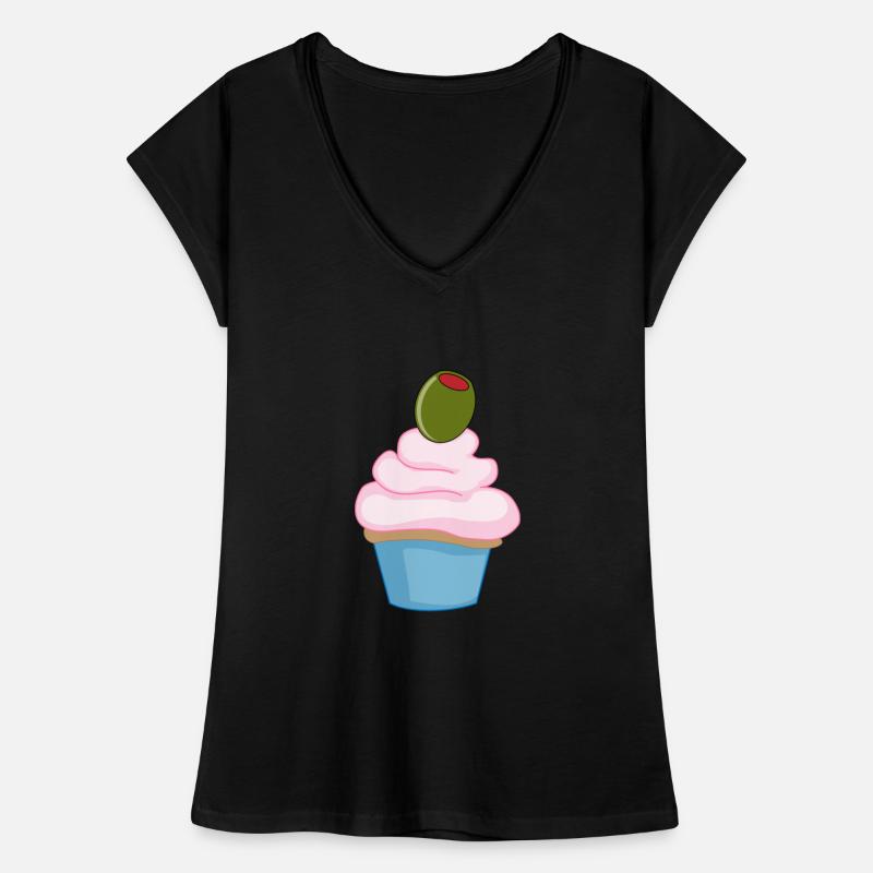Muffin avec gâteau de l’olive T-shirt vintage Femme