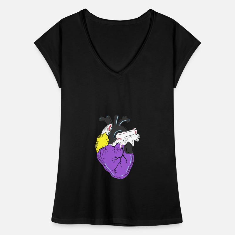 Nonbinary Pride Herz Nonbinary Pride Frauen Vintage T-Shirt