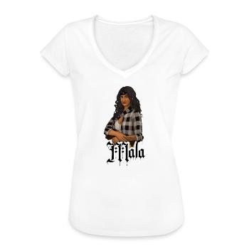 Mala Lisa - T-shirt vintage Femme - noir - Devant - Danielle (179cm)