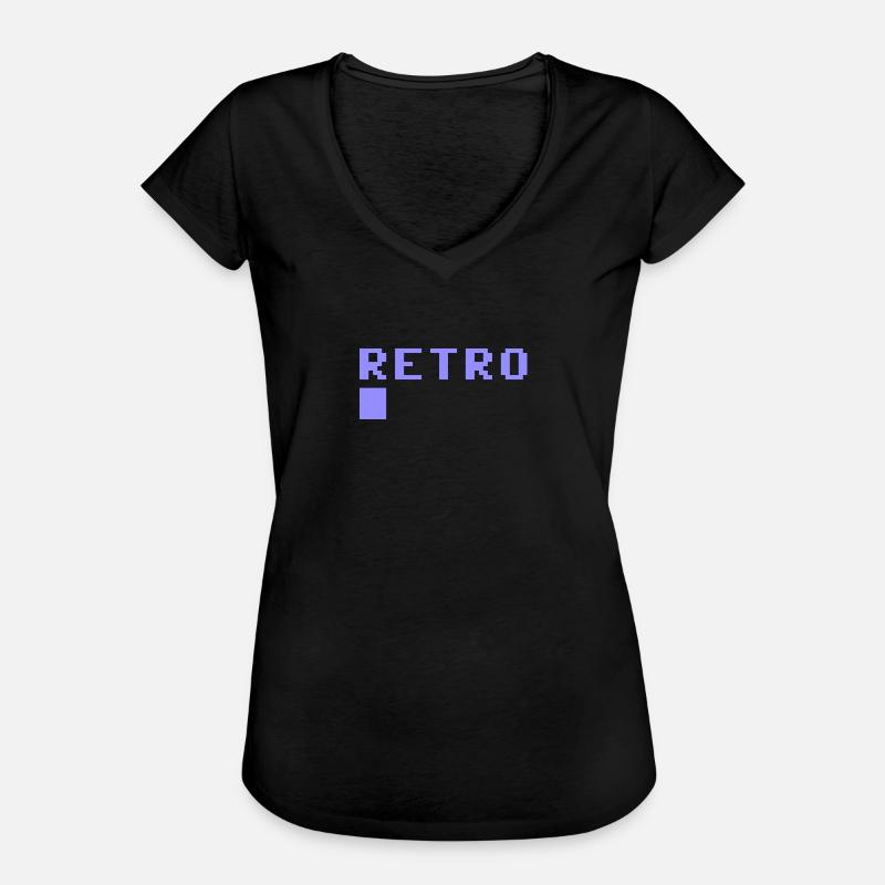Retro 8bit - Women's Vintage T-Shirt - black