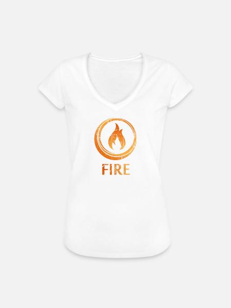 Four elements of fire - Women's Vintage T-Shirt - black