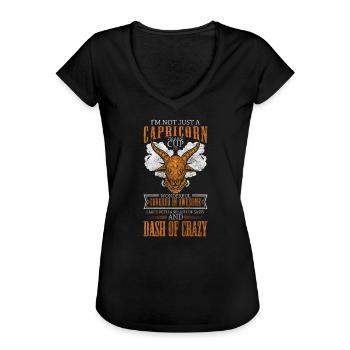 Sternzeichen Astrologie - Frauen Vintage T-Shirt - Schwarz - Vorne - Danielle (179cm)