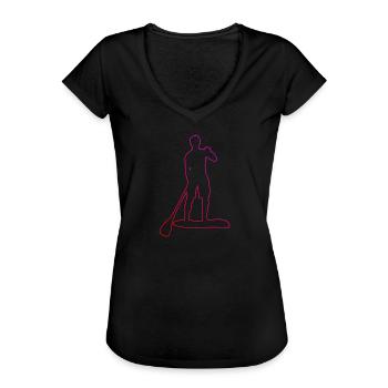 Stand up Paddling Board Kvinders Standup Paddle - Dame vintage T-shirt - sort - Foran - Danielle (179cm)