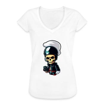 biker styler enervée - T-shirt vintage Femme - noir - Devant - Danielle (179cm)