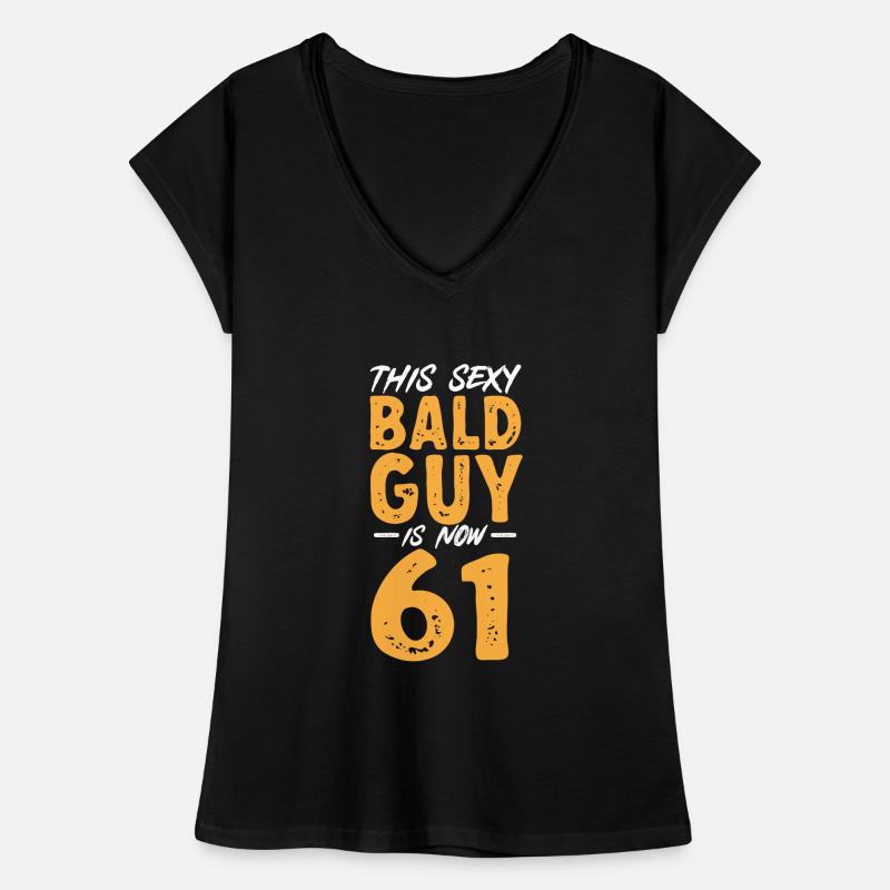 Bald Head Baldness Beard Bald Head Women's Vintage T-Shirt