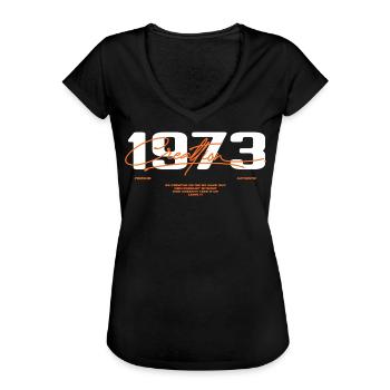 1973 Vintage Retro 1973 Geburtstagsgeschenk 1973 - Frauen Vintage T-Shirt - Schwarz - Vorne