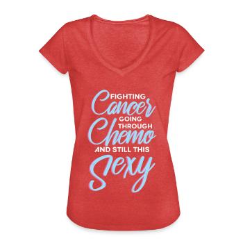 bronntanas um ailse chemo - Women's Vintage T-Shirt - heather red - Front - Danielle (179cm)