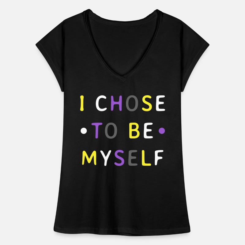Nonbinary Pride Enby LGBTQ Own Decision Women's Vintage T-Shirt