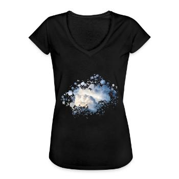 Splash - Women's Vintage T-Shirt - black - Front - Danielle (179cm)