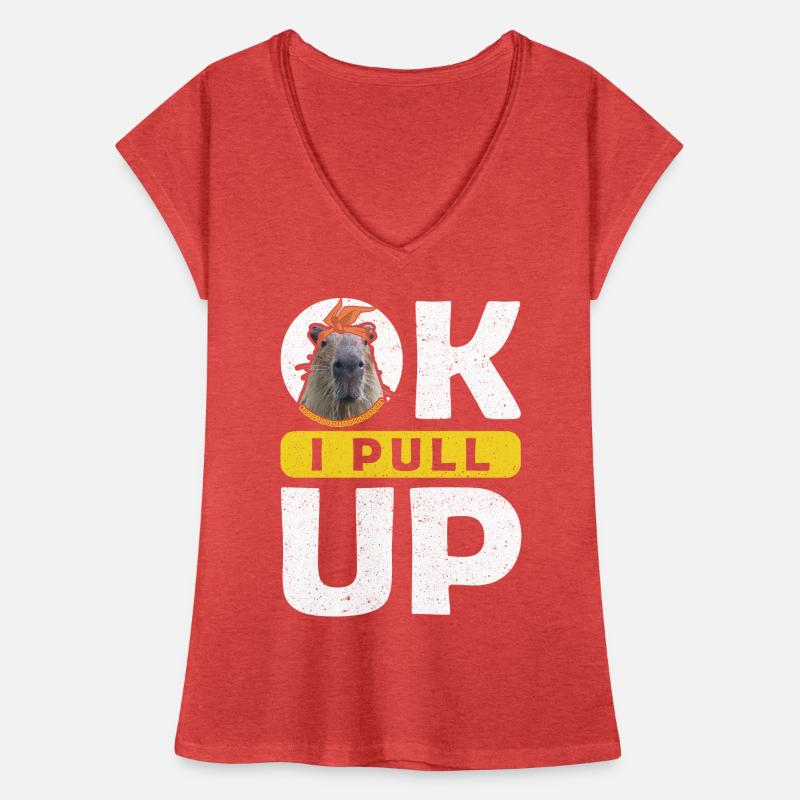 OK I PULL UP capybara Women's Vintage T-Shirt
