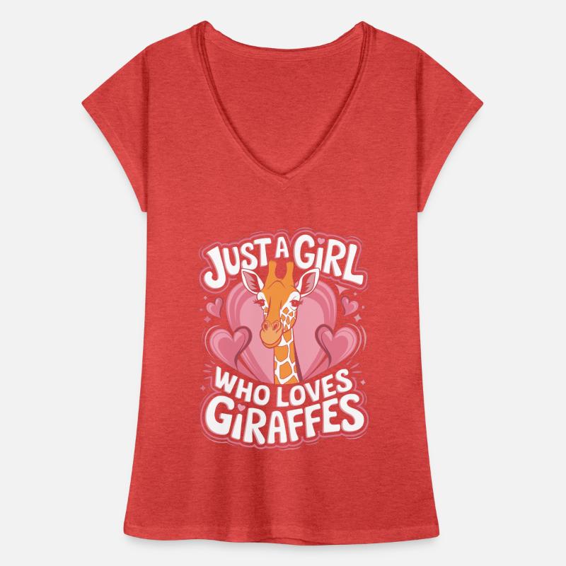 Giraffe Lustiger Spruch Mädchen Frauen Vintage T-Shirt