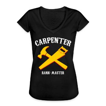 Carpenter Carpenter Carpenter - Women's Vintage T-Shirt - black - Front - Danielle (179cm)