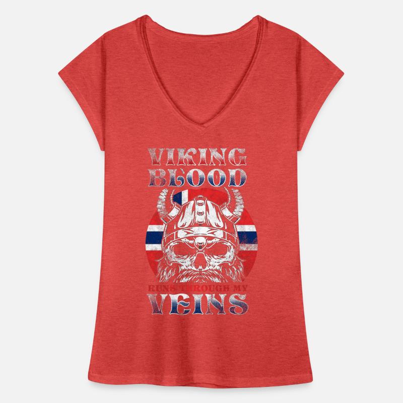 Norwegischer Wikinger Frauen Vintage T-Shirt