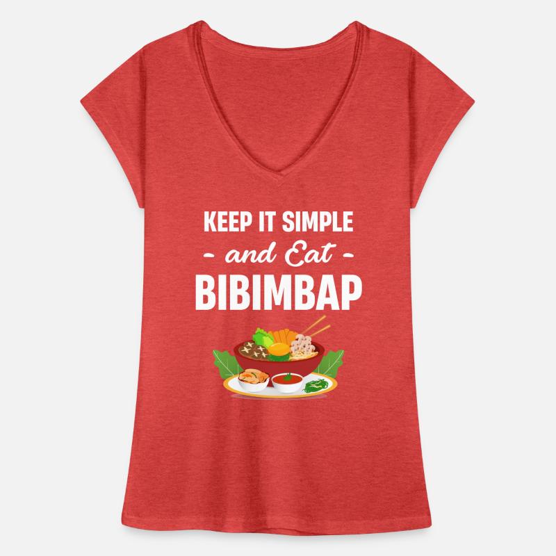 Keep It Simple Bibimpap Maki Kawaii Samgyeopsal Frauen Vintage T-Shirt