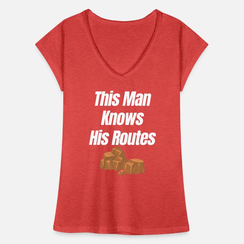 This man knows his routes: bouldering, Women's Vintage T-Shirt