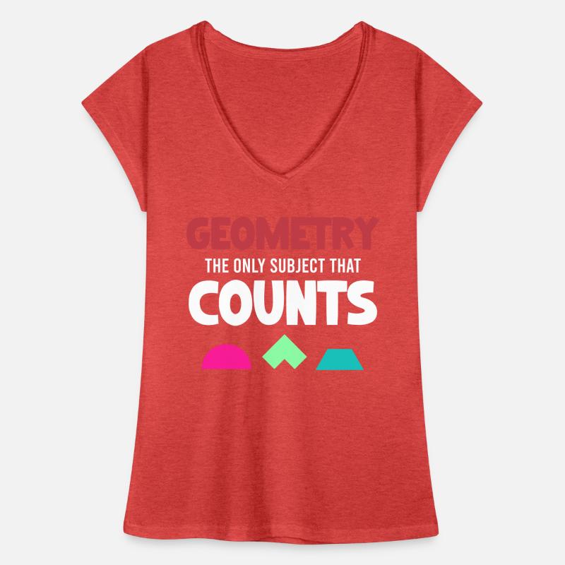 Geometry is the only subject that counts funny Women's Vintage T-Shirt