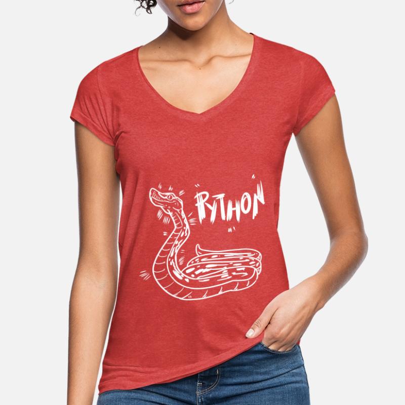 Python Frauen Vintage T-Shirt