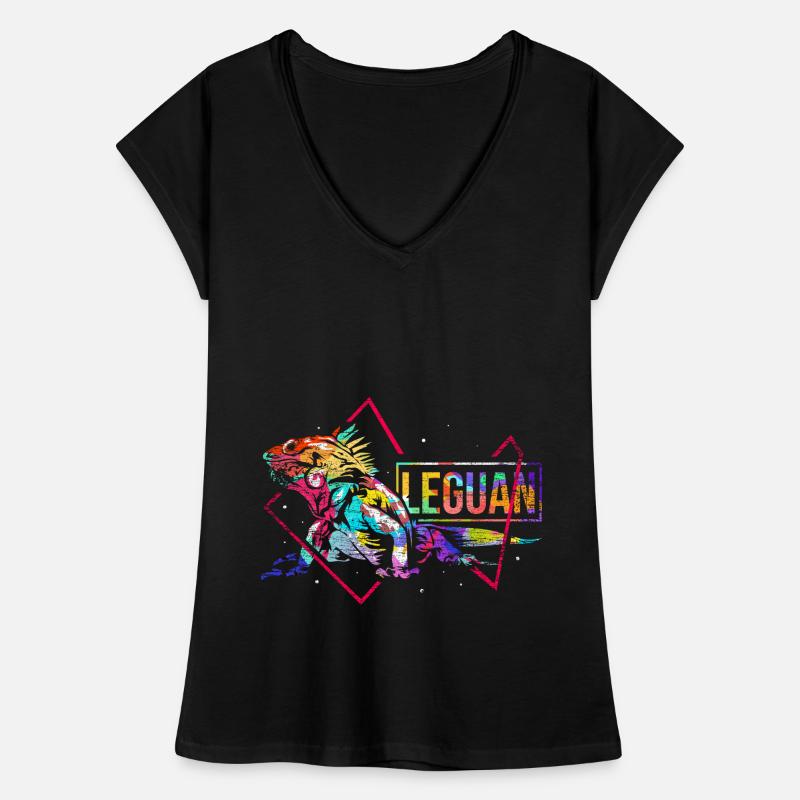 Iguane Polygone T-shirt vintage Femme
