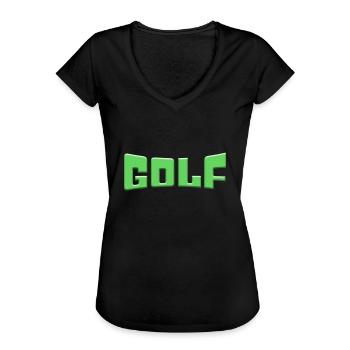 Golfe - T-shirt vintage Femme - noir - Devant - Danielle (179cm)